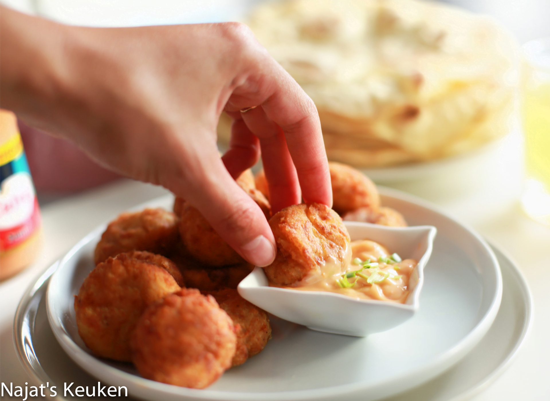 Aardappeltonijn bites