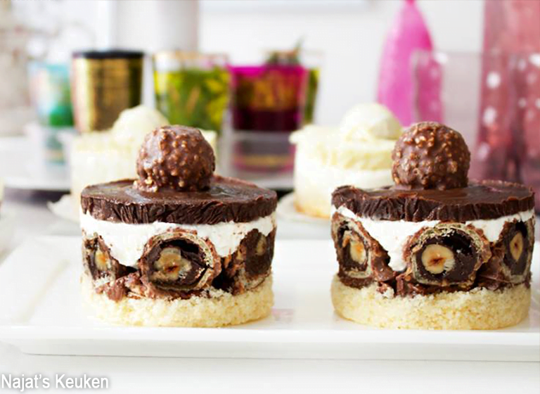 Ferrero rocher dessert