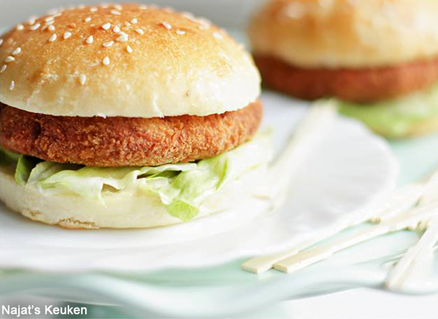 Chicken cheese burger