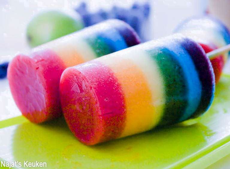 Rainbow Fruit Pops