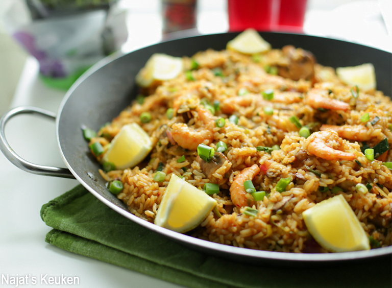 Sweet Chili Rijst met Gamba