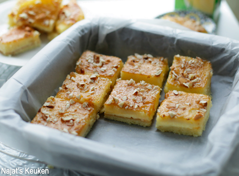 Griesmeelcake + Vanille Vulling