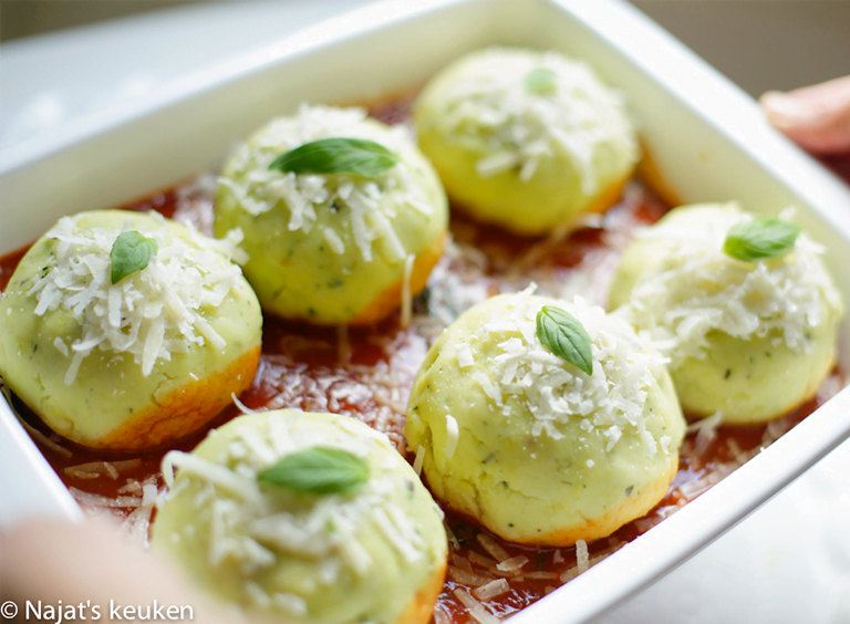 Aardappelpesto ovenschotel