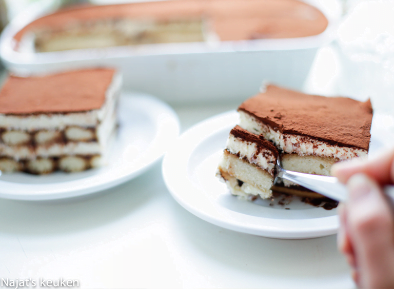 Tiramisu zonder ei
