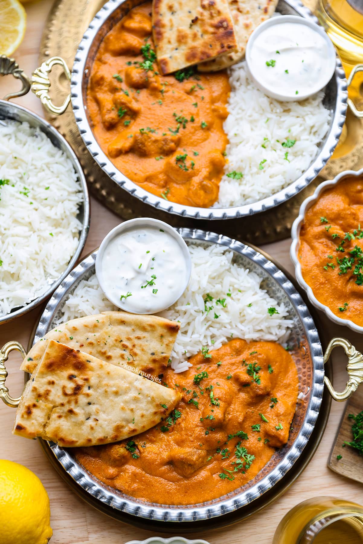 Butter Chicken eindresultaat Kookmutsjes