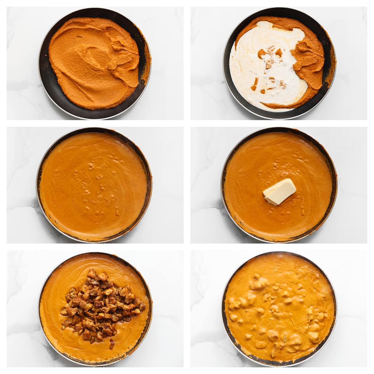 Saus koken met de kip