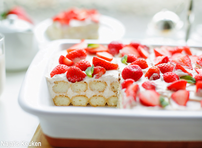 Strawberry Milkshake Tiramisu