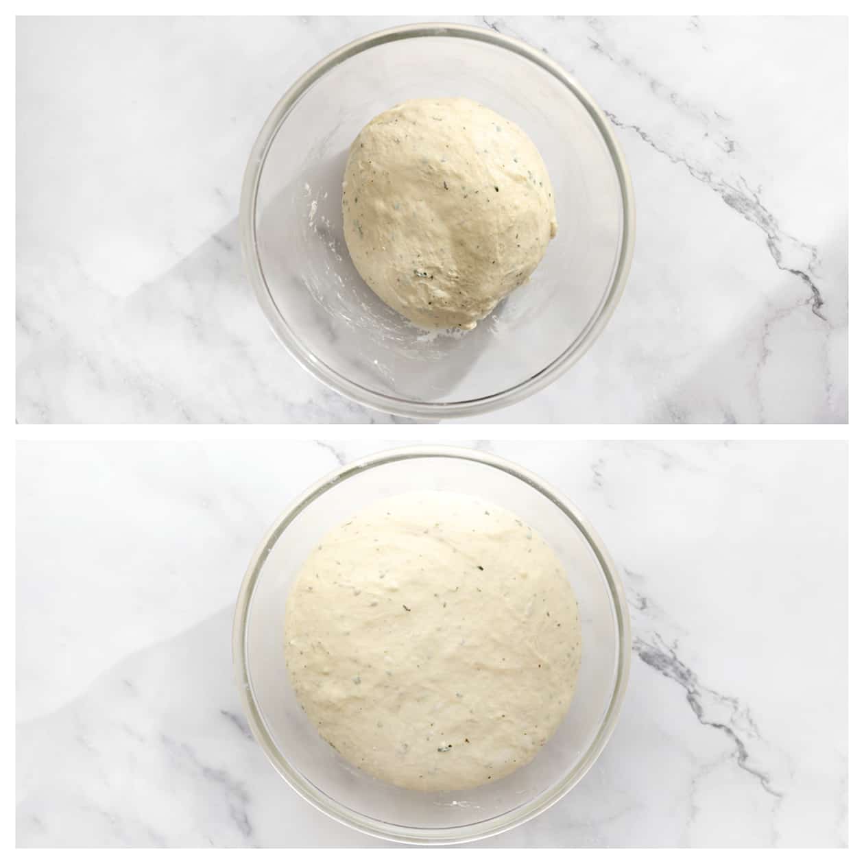 Deeg mengen, kneden en laten rijzen