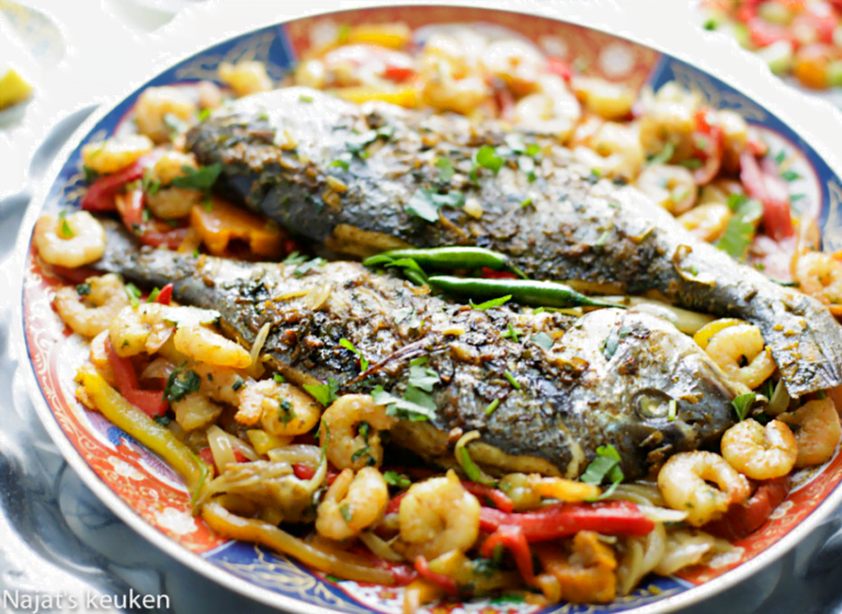 Marokkaanse dorade uit de oven