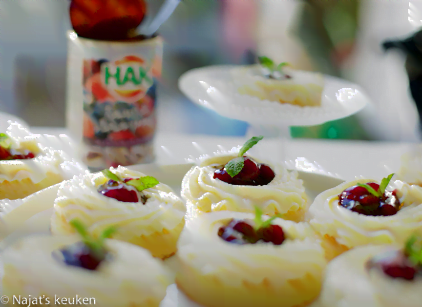 Bosvruchten gebakjes