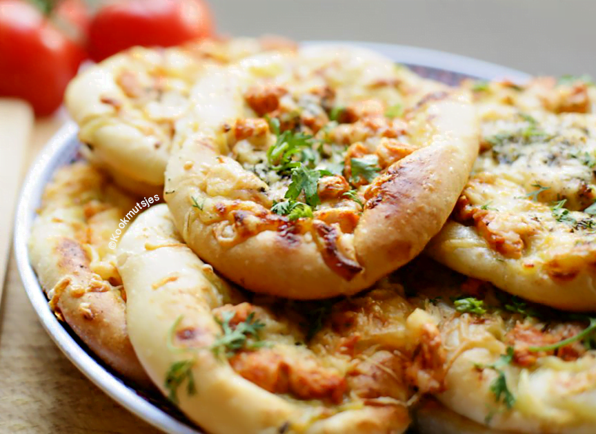 Kaas uienbrood met kip