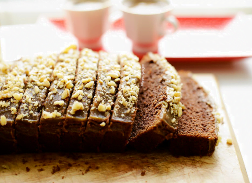 Nescafe karamel cake