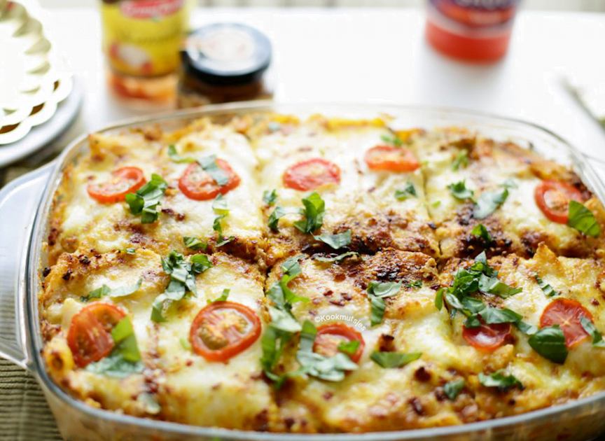 Pastaschotel met gehakt