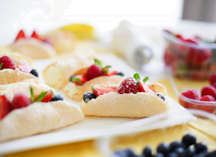 Gevulde spons cakejes