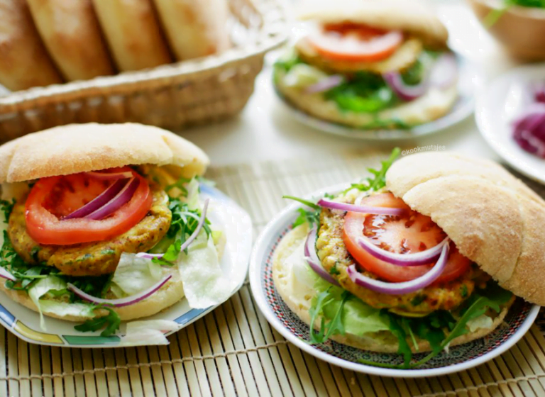 Marokkaanse kipburger