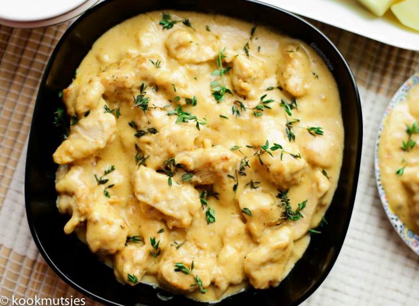Romige boter kip