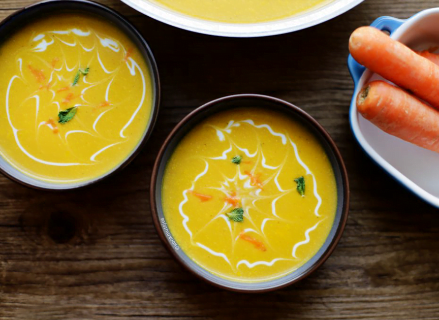 Romige wortelsoep