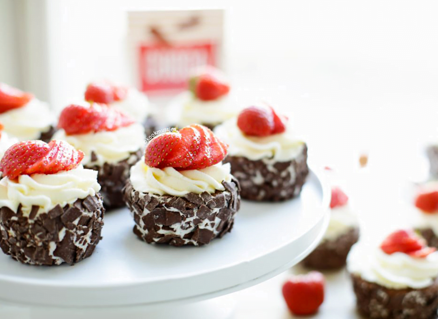 Gevulde chocolade taartjes