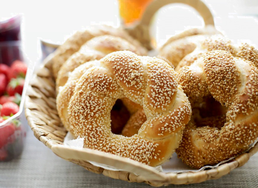 Turkse simit (bagel)