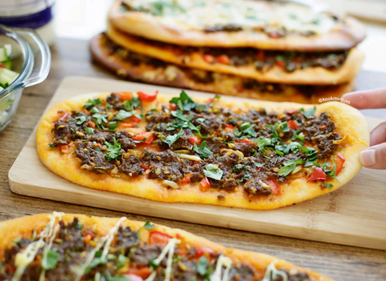 Pizza met gehakt
