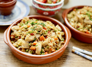 Chinese rijst met kip