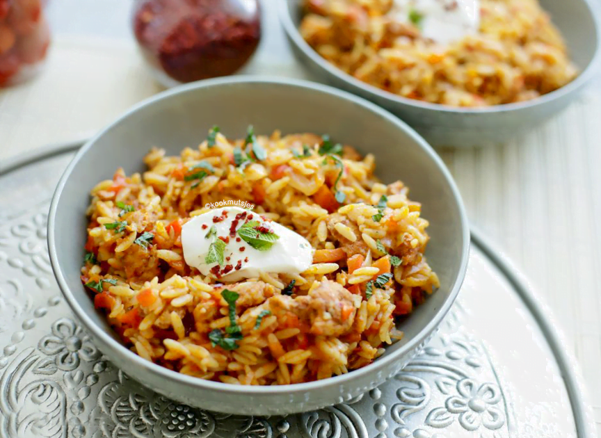 Vogeltongetjes met kip en groentes