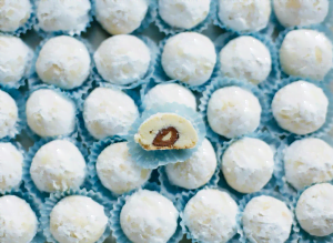 Gevulde hazelnoot koekje