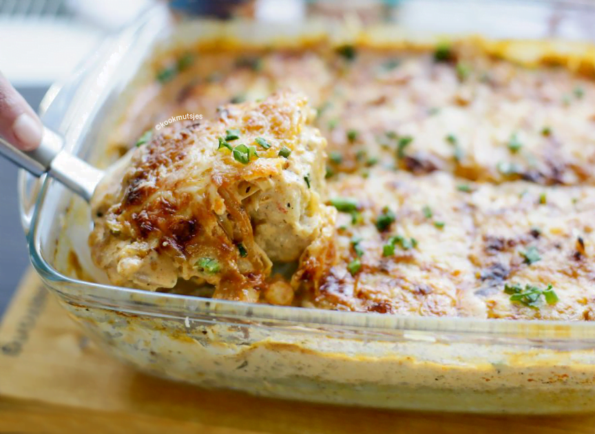 Cheese-onion aardappelschotel