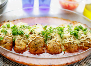 Gevulde kiprollen uit de oven