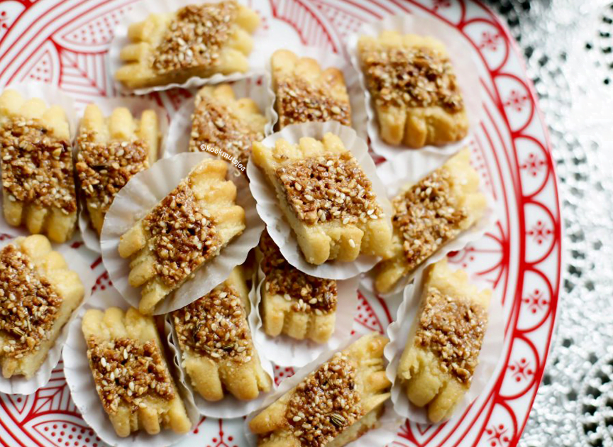 Sesam-pindakoekjes
