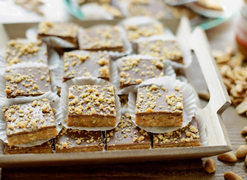 Snickers koek (no bake)