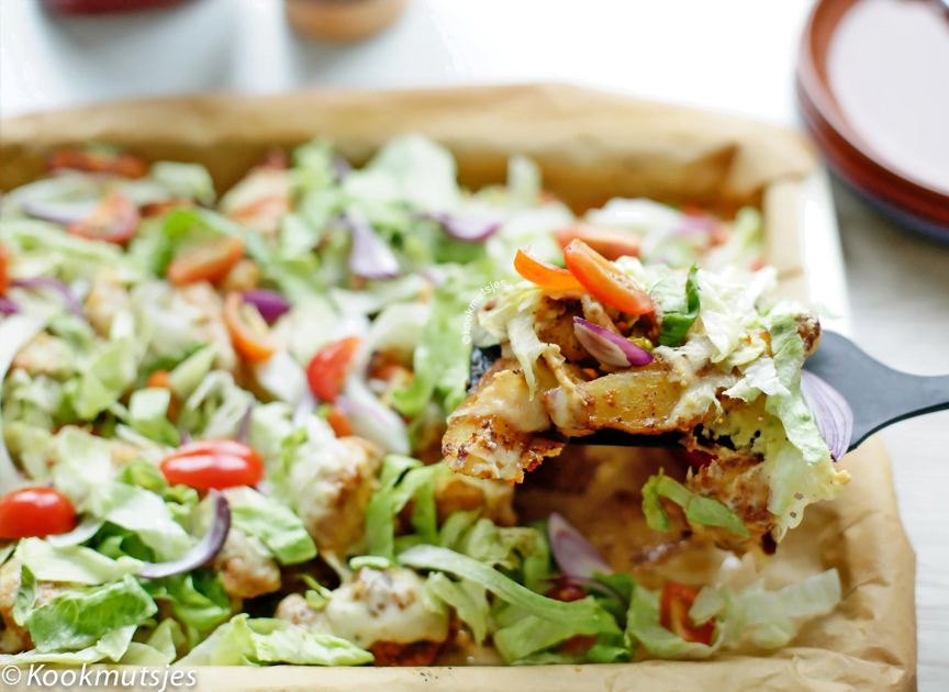 Kapsalon met kip uit de oven