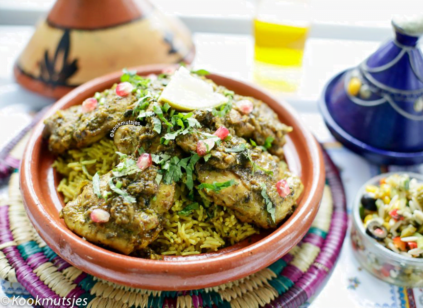 Marokkaans gekruide kippendijen