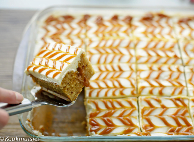 Pumpkin Poke Cake with Caramel