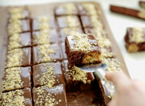 Chocolade walnoten cake