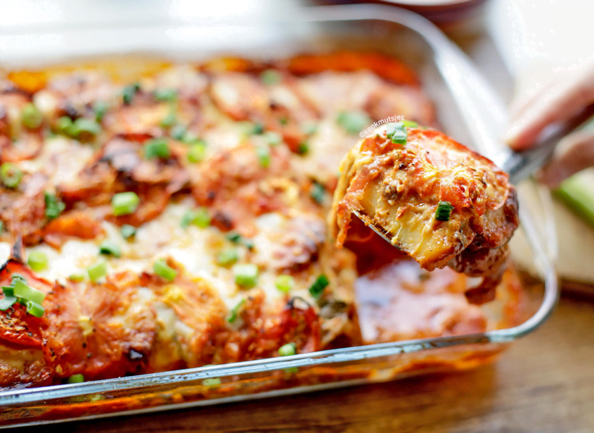 Groenteschotel met gehakt