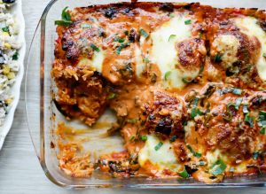 Rijst met romige kip