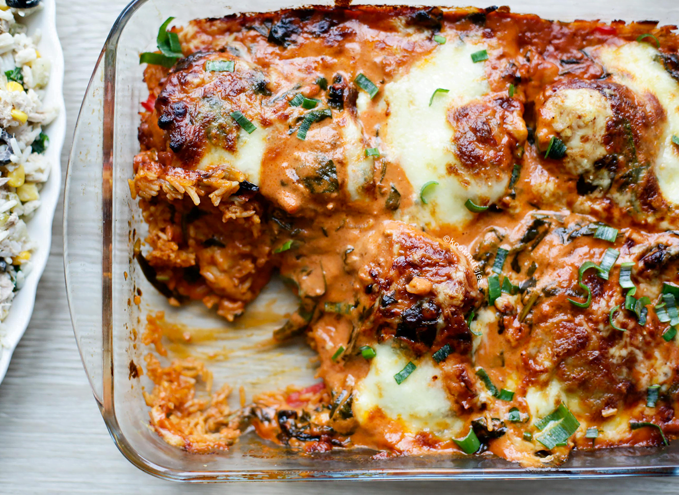 Rijst met romige kip