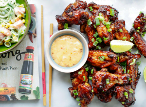 Sticky kippenvleugels uit de oven