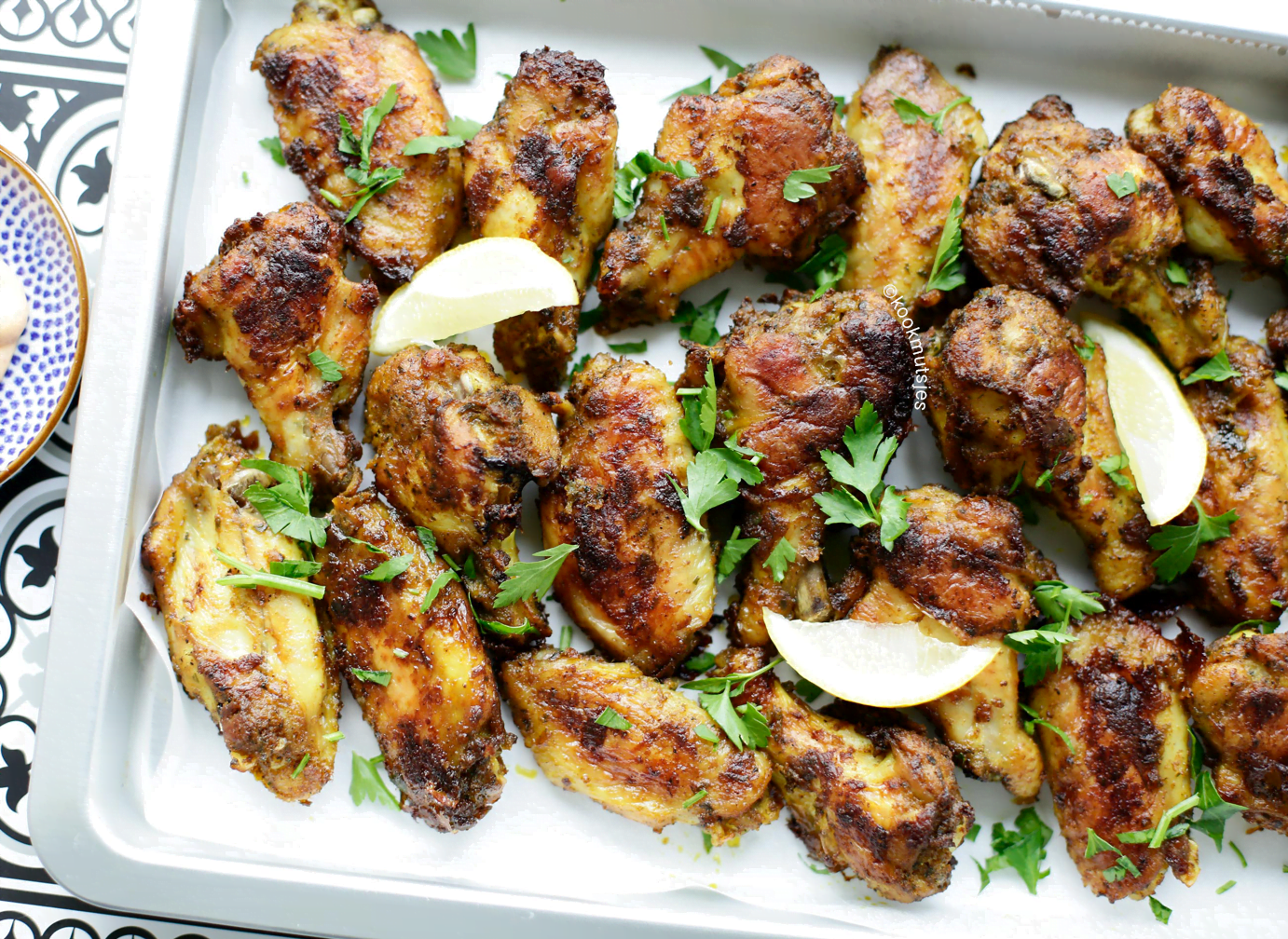 Marokkaanse kippenvleugels uit de oven