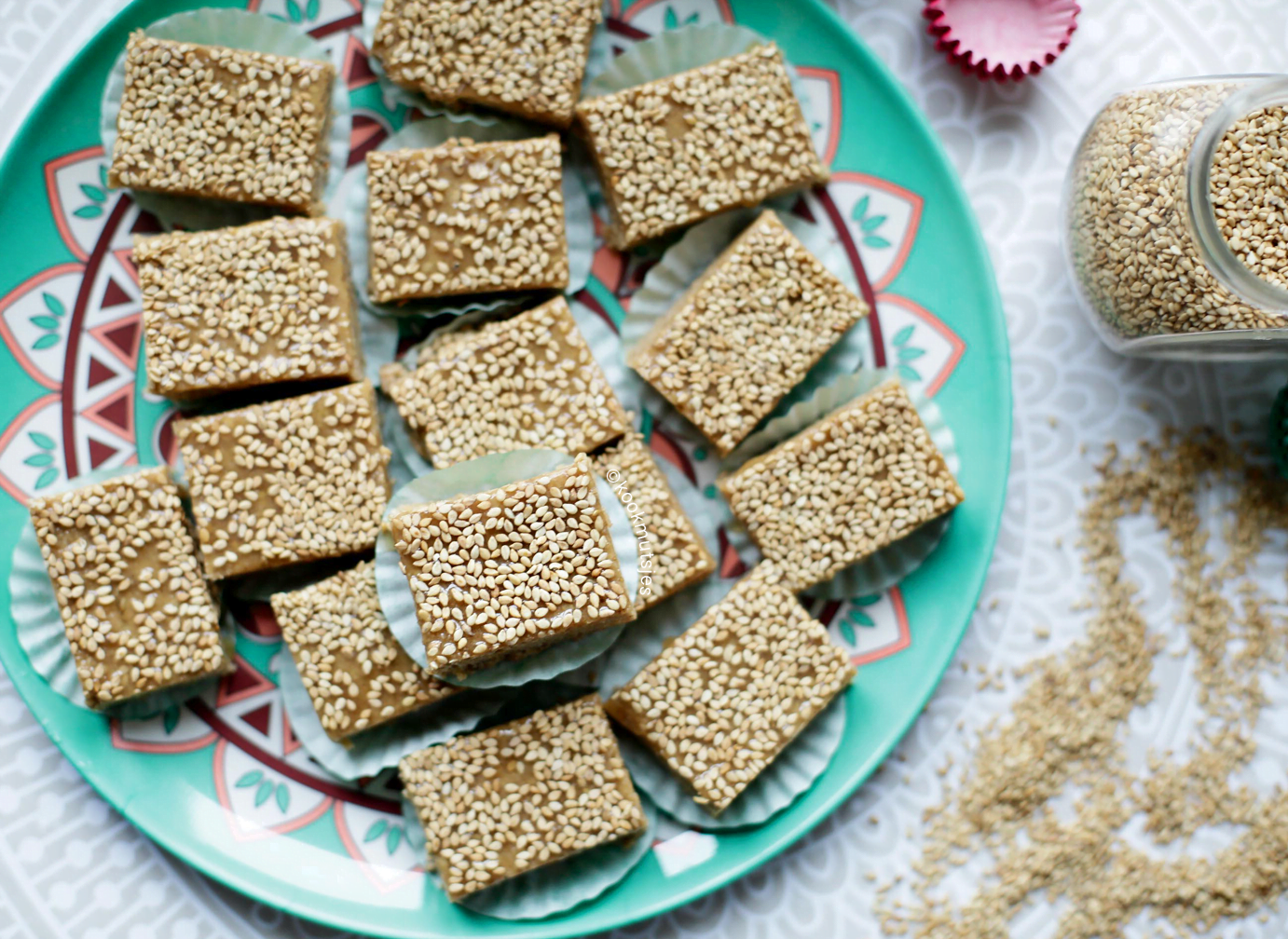 Sesamkoekjes (no bake)