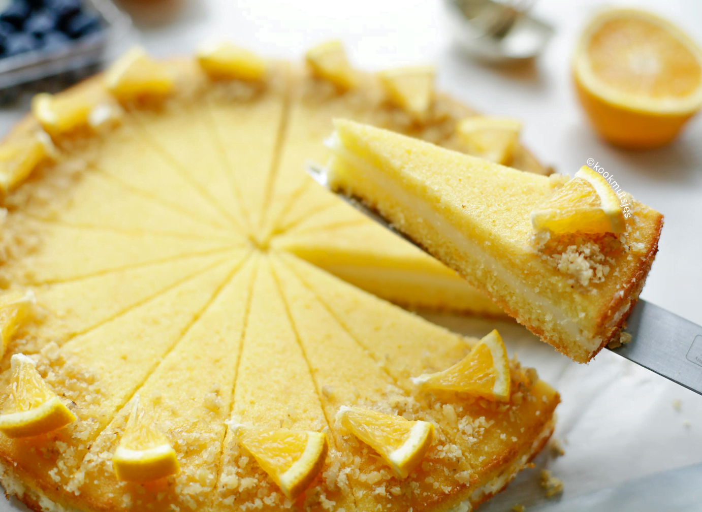 Sinaasappel griesmeelcake