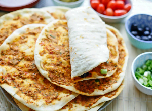 Turkse pizza met kip