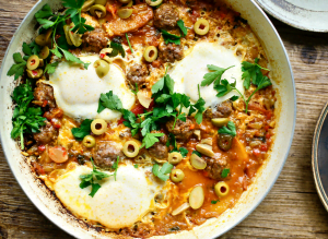 Charmilla met gehaktballetjes en ei