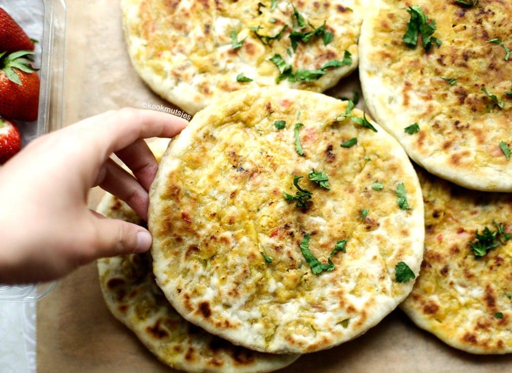 Gevulde panbroodjes met kip