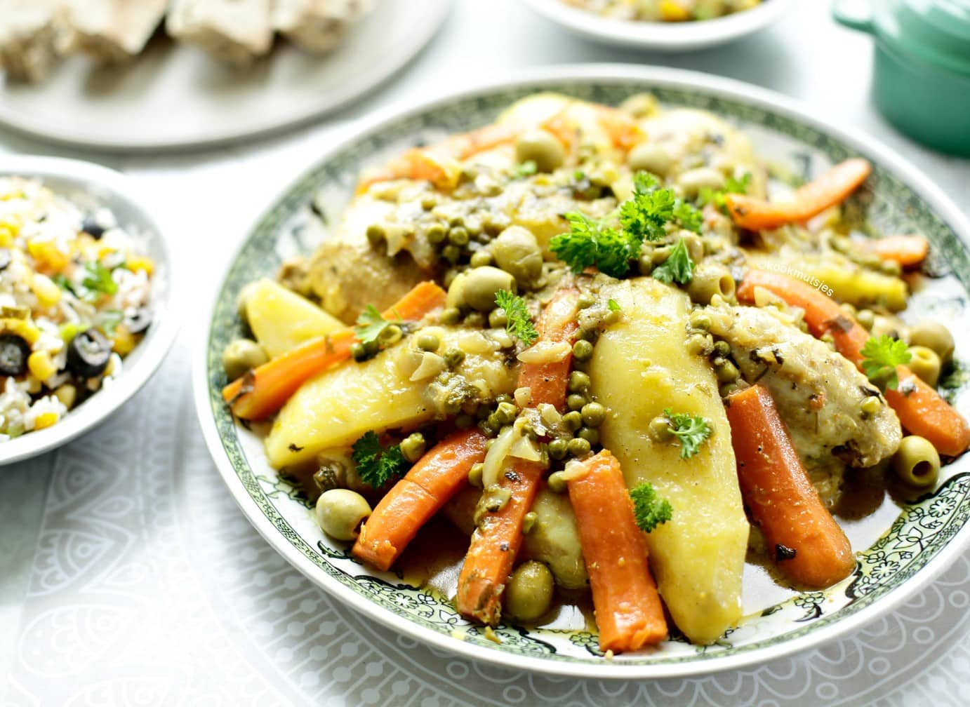 Marokkaanse kip tajine