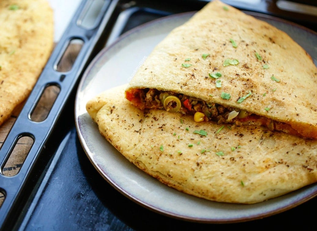 Gevulde brood met gehakt