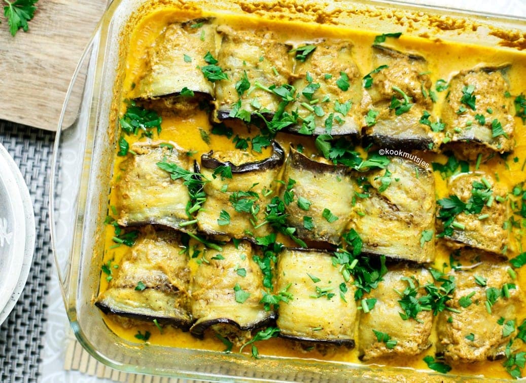 Marokkaanse auberginerollen