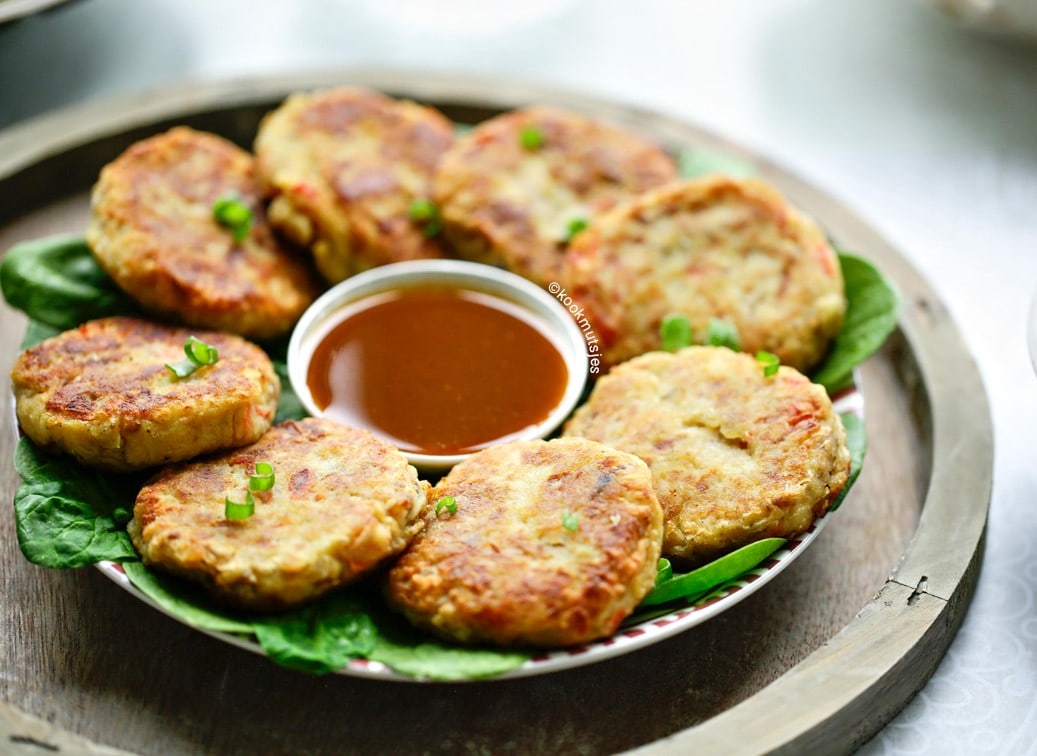 Kip-aardappelschijfjes