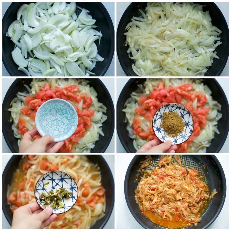 Stappenfoto bereiding groentes